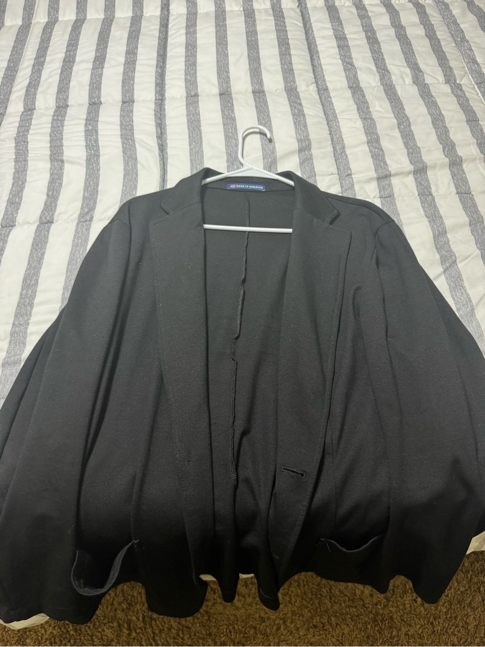 BUFFERY FLEX BLAZER Men's Black Sport Blazer - Classic Open Front